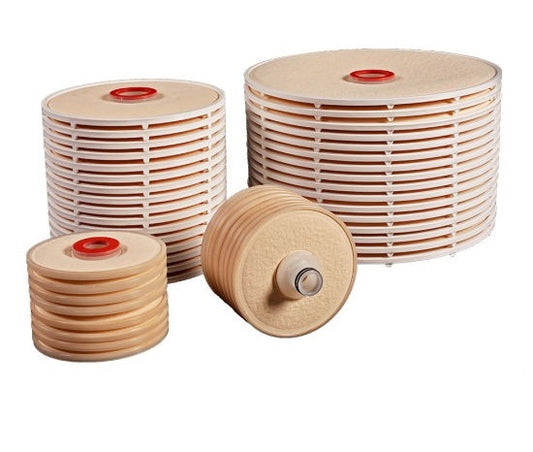 Cartouches filtrantes lenticulaires en profondeur pour la clarification du vin, de la bière, des spiritueux et de l'huile