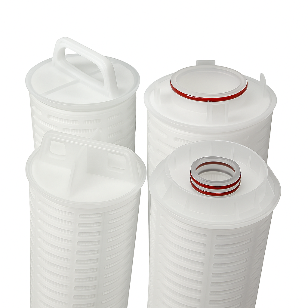 Cartouches filtrantes plissées à haut débit