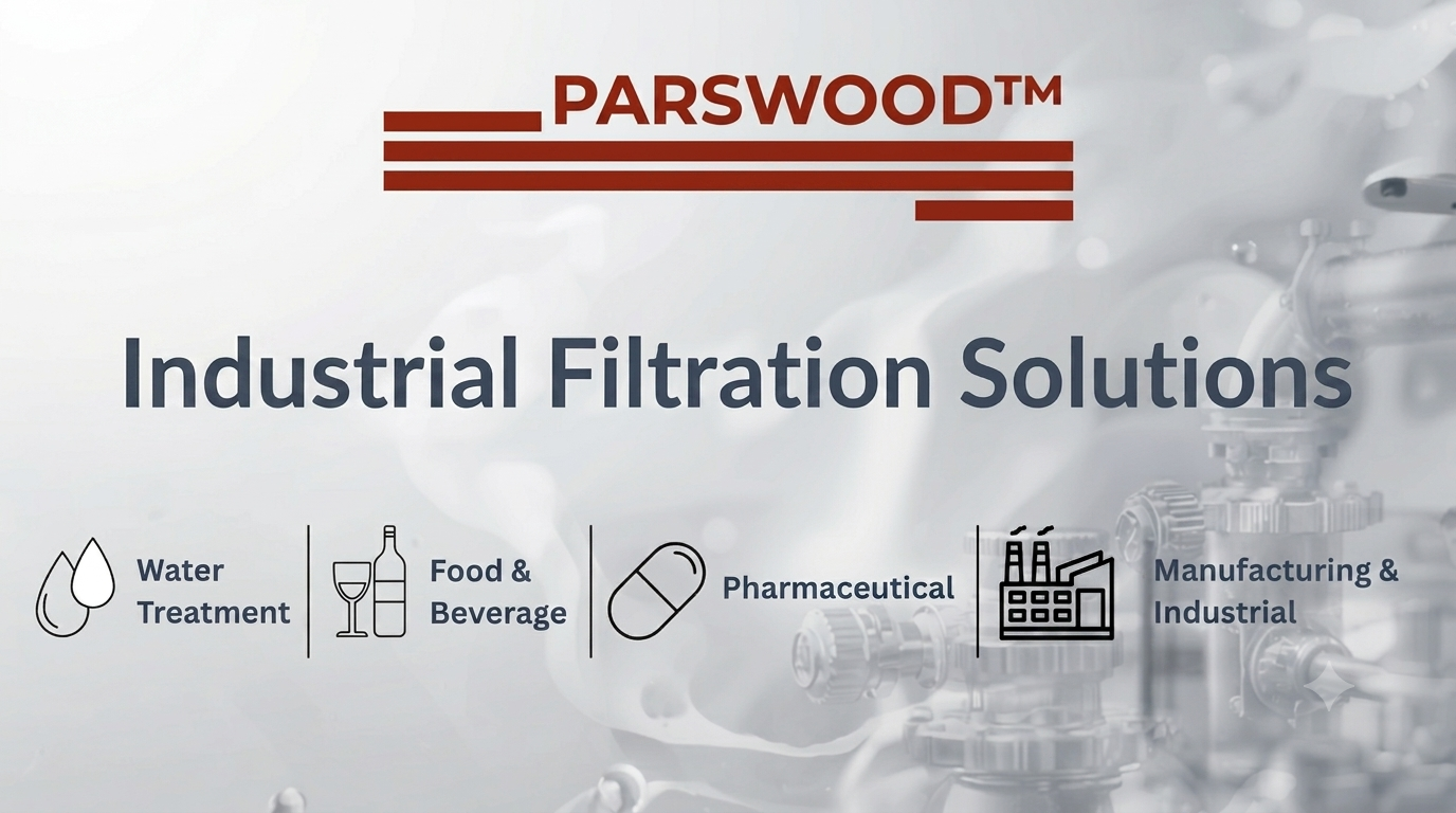 Load video: PARSWOOD Industrial Filtration Solutions company introduction featuring cartridge filters, lenticular filters, stainless steel housings, membrane filtration products and technical consultation.