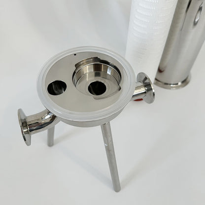 Single Round Sanitary Liquid Filter Housing