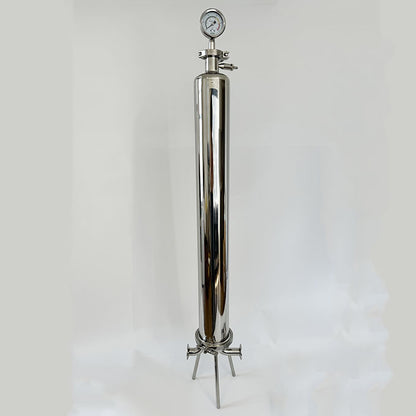 Single Round Sanitary Liquid Filter Housing